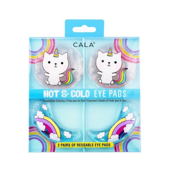 K-Care: Cala Hot & Cold Eye Pads*Reusable*Unicorn Cat Design*2 prs*Korean - Picture 1 of 1